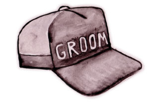 Groom Hat in Watercolor: A Wedding Design Asset That Elevates Blog Visuals
