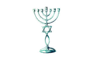 Menorah Watercolor Style: A Vibrant Design Asset for Jewish Branding