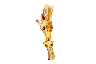 Mom and Baby Giraffe in Watercolor Style: A Designer’s Honest Review