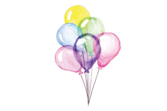 Watercolor Balloons: A Playful Asset for Kids-Friendly Branding