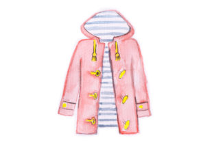 Watercolor Coat: A Fall-Inspired Design Asset for Polished Content Publishing