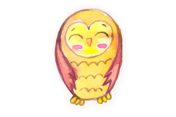 Watercolor Owl Graphic Design Asset Review for Digital Sellers