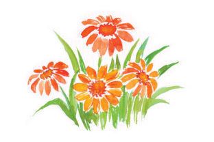Watercolour Flower Patch: A Springtime Graphic for Small Business Branding